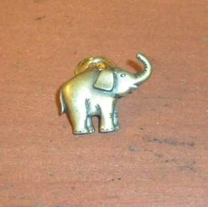 Original, ELEPHANT Pin, Button, Pinback, Marked JJ, 1" X 7/8", With Clasp - Picture 1 of 2