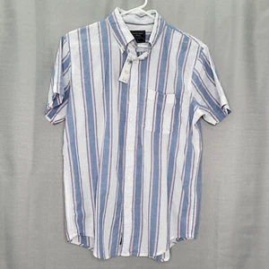 NWT Abercrombie & Fitch Men Size S Multicolor Striped Casual Button-Down Shirt - Picture 1 of 7