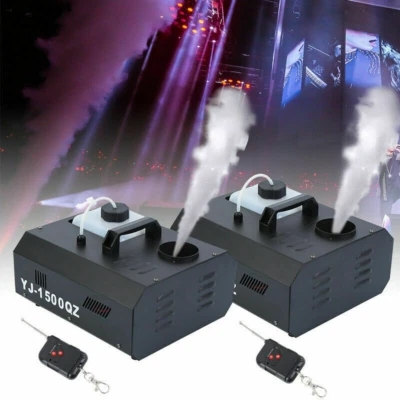 2 PIEZAS 1500W Máquina de Niebla Lanzador de Humo Etapa Efecto de Humo Nebulizador Control Remoto Inalámbrico Foto 1 de 4