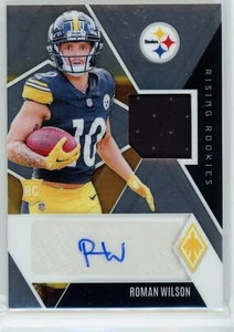 Parche automático Roman Wilson 2024 Panini Phoenix Rising Rookies #/99 RPA Steelers RW - Imagen 1 de 2
