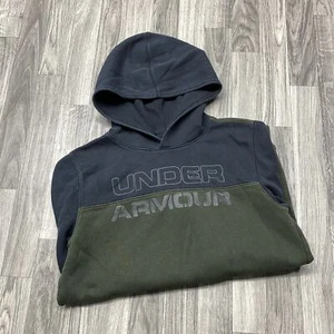 UNDER ARMOUR Graphic Pullover Green/Black Hooded Sweatshirt Hoodie Boy's Size XL - Picture 1 of 8