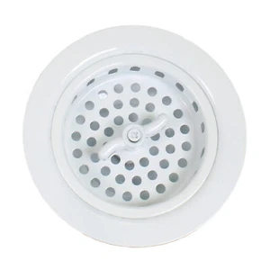 NEW! 3.5" Drain Assembly with Basket Strainer for Kitchen Sink - White - Picture 1 of 5