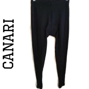 Canari Black Padded Seat Full Length Bicycle Cycle Pants M - Picture 1 of 5