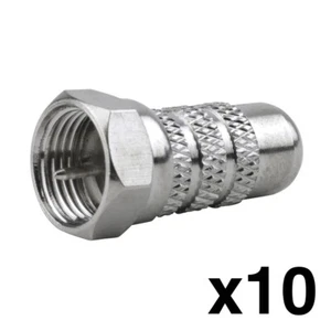 Adaptadores Construct Pro RCA hembra a F macho (paquete de 10) - Imagen 1 de 6