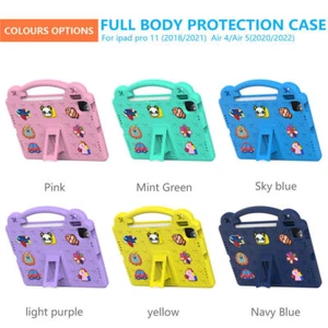 For iPad 10 9 8 7 6 5 Pro 11 M4 Air 4 3 2 1 Gen kids Shockproof Stand Case Cover - Picture 1 of 18