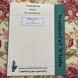 Where Is Love? from Oliver~ Flute Quartet ~ Sheet Music - Picture 1 of 4