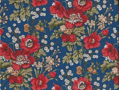 "WILD CRIMSON" Poppies by Connecting Threads - 100% Cotton Print (20 x 44 in) - Image 1 of 3