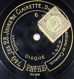 Charlus : Cinq minutes chez Bruant DISQUE 78 tours rpm 8" PATHE SAPHIR - Imagen 1 de 4