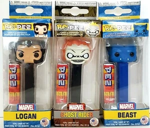MARVEL LOGAN WOLVERINE BEAST GHOST RIDER Funko POP Pez NEW Dispenser Vaulted - Picture 1 of 6
