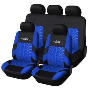 Autoyouth Fashion Tire Track Detail Style Universal Car Seat Covers Fits Most Br - Picture 1 of 18