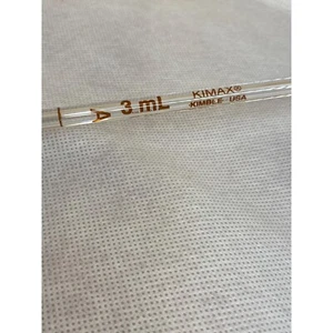 Kimble KIMAX Bombilla de Vidrio Reutilizable TD 3mL Pipeta Volumétrica 37004 - Imagen 1 de 8