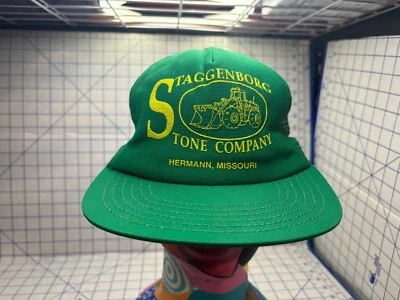De colección Staggenborg Stone Company Sombrero Malla Espuma EE. UU. Gorra de Béisbol Camionero A Presión Foto 1 de 4