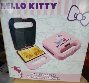 New In Box Uncanny Brands Hello Kitty Double-Square Waffle Maker - Picture 1 of 2