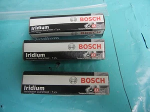 Bosch 9605 Double Iridium Fine Wire Spark Plugs SET OF 3 NEW - Picture 1 of 3