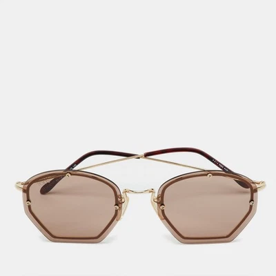 Tod's Gold Tone/Brown TO134 Rimless Sunglasses - Image 1 of 4