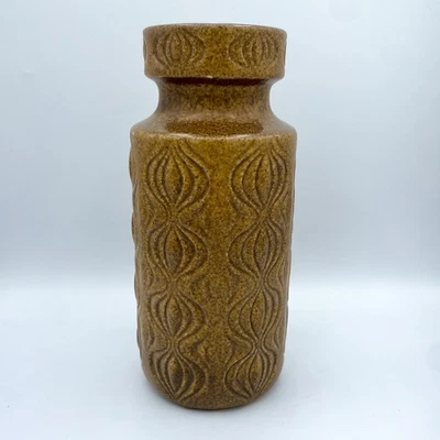 Scheurich West German Vase 285-23, "Amsterdam Onion" Abstract Textured Brown - Image 1 of 4
