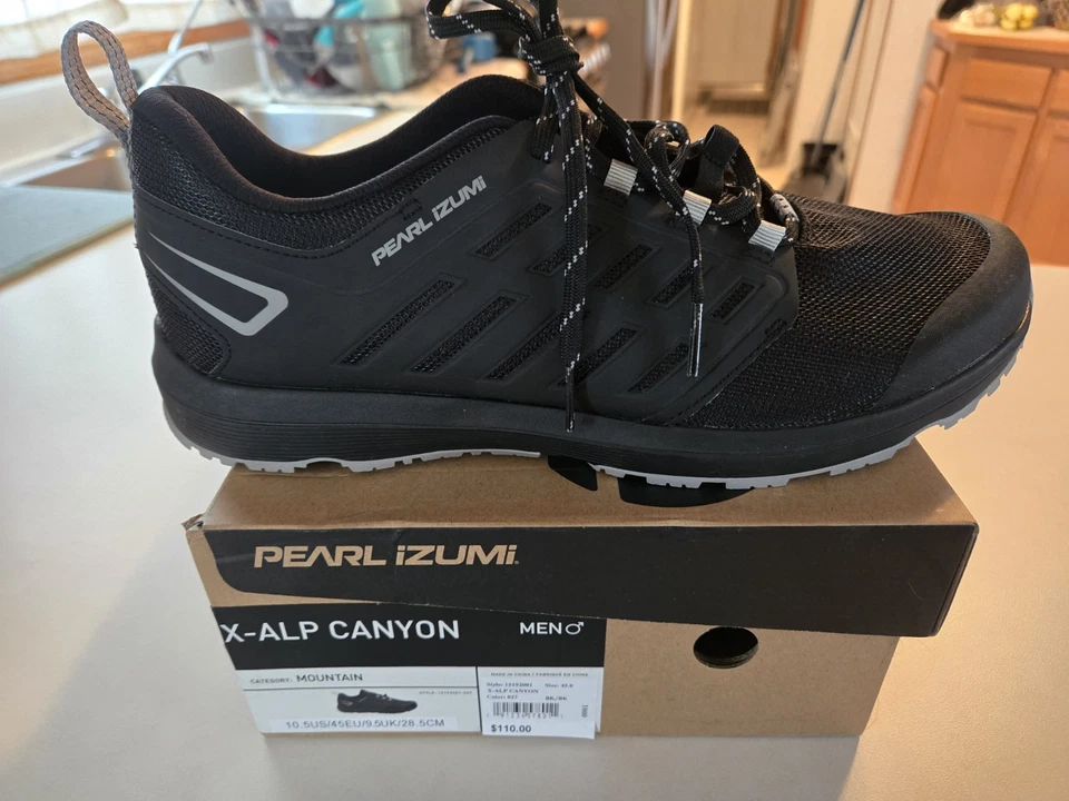 Zapatos de ciclismo Pearl Izumi X-Alp Canyon MTB 45 EUR para hombre talla 10,5 negros Foto 1 de 1