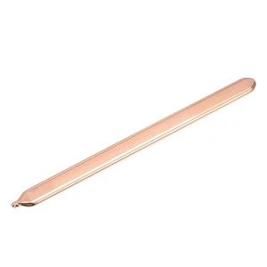 Caloduc plat cuivre pour refroidissement ordinateur portable CPU GPU dissipateur thermique 100 mm x 8 mm x 3 mm - Photo 1/5