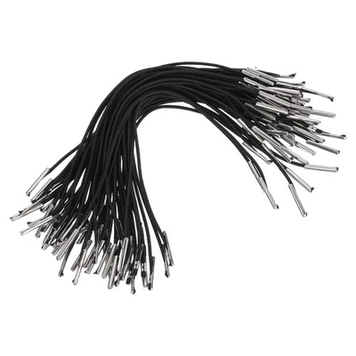 Cordón de púas elástico, banda de bucle con púas de metal de 6,5 pulgadas y 110 piezas y negro Foto 1 de 4
