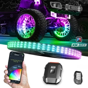 XKmax LED Ultra 3-Row Wheel Ring Lights with RGBW Color Chasing | App-Controlled - Picture 1 of 7