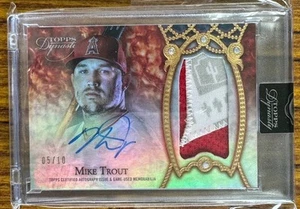 2022 Topps Dynasty Mike Trout Jersey Auto /10 - Picture 1 of 2