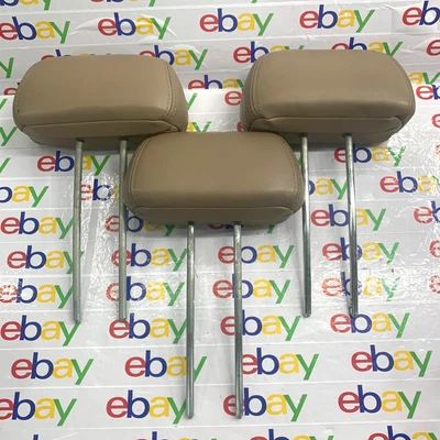 01 - 06 Acura MDX / 03 - 08 Honda Pilot Rear Seat Headrests 2nd/3rd Row Tan 956 - Image 1 of 4
