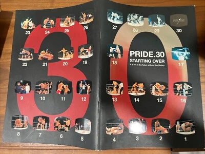 PRIDE 30 “Starting Over” Program Rampage Mirko Cro Cop Sakuraba UFC MMA Pride - Image 1 of 4