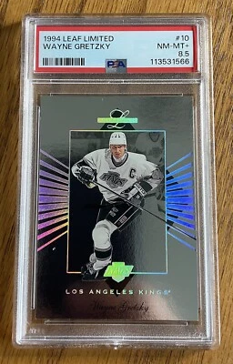 1994 Leaf Limited “Silver Foil” Wayne Gretzky #10 ‘Los Angeles Kings’ | PSA 8.5 - Image 1 of 4