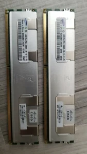 8GB Samsung (2 x 4GB) 2Rx4 PC3-10600R M393B5170EH1 ECC SERVER RAM 15-11767-01 - Bild 1 von 1