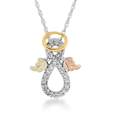 Colgante Ángel Infinito Halo Dorado Landstrom's Black Hills Plata de Ley .925 Foto 1 de 2