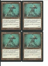 MTG: PARALLAX INHIBITOR Nemesis RARE; played, Excellent condition x4