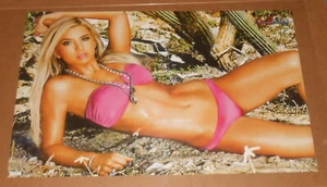 Sarah Balint 2010 Poster 34x22 Bikini Model (pink) Funky RARE - Picture 1 of 2