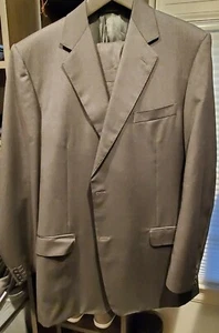 $1895 Canali Classic Men's Suit - Dark Gray - 44L - 100% Pure Wool - Picture 1 of 12