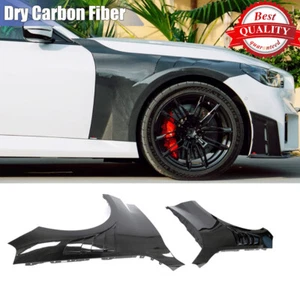 For BMW M2 G87 2023-2024 Dry Carbon Fiber Front Bumper Hood Side Fenders Covers - Picture 1 of 12