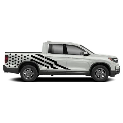 Bed US flag graphics stickers decals compatible with Honda Ridgeline - Image 1 of 3