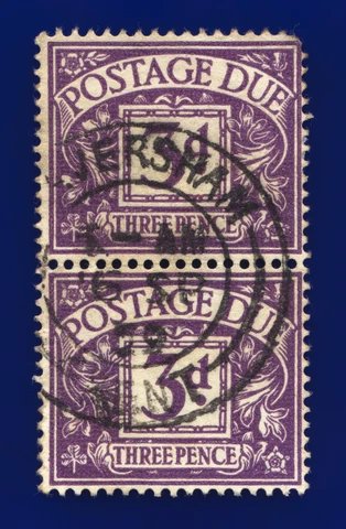 1959 SG D60 3d Violet Z21 Pair Faversham CDS 16 SP 59 Fair Used dwna Cover