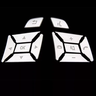 12Pcs/set Steering Wheel Button Cover Trim Sticker For Benz W176 W246 W212 W204 - Image 1 of 4