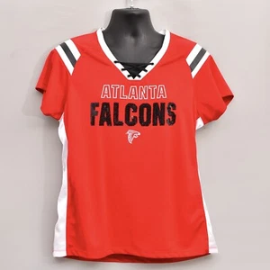 Women's Atlanta Falcons NFL Licensed Shirt Laced Size XL Extra Large Sexy Cute - Picture 1 of 6