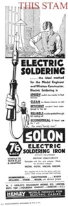 1932 Advert SOLON Electric Soldering Irons Vintage Original Print Ad 708/166 - Picture 1 of 1