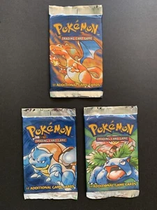 Pokémon 4th Print Base Set Booster Pack Art Set Factory Sealed 1999-2000 - Bild 1 von 23