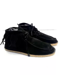 Saint Laurent Paris Wildleder Fransen Nino Stiefel Größe 44 Einzelhandel $ 795 Neu im Karton - Bild 1 von 9