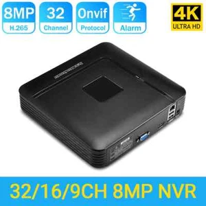 H.265 CCTV 4K NVR 9CH/16CH/32CH 8MP Mini Network Video Recorder Face Detection - Picture 1 of 21