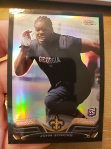 JOHN JENKINS 2013 TOPPS CHROME BLACK ROOKIE REFRACTOR 3/299 MINT!!
