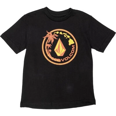Camiseta Volcom para niños pequeños 3T manga corta camiseta negra Hawaii Live Like Sion Foto 1 de 2