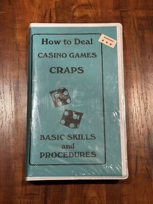 Rare 1990 CRAPS Larry G. Smith How to Deal Casino Games VHS Tape - New & Sealed! Foto 1 de 4