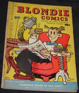 Blondie Comics 6,1948,Chic Young,A.A. Milne story,Ted Williams,Babe Ruth,VG - Picture 1 of 7