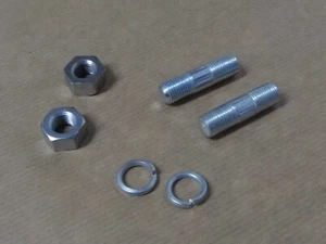 Triumph Tiger Cub F4309 Rear Footrest Pedal To Frame Stud c/w Nut & Washer x2 ' - Picture 1 of 5