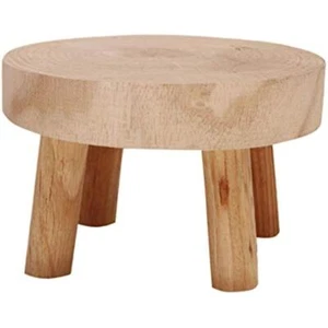 Mini Wooden Stool Display Stand Modern Plant Stand Flower Pot Holder Potted Rack - Picture 1 of 7