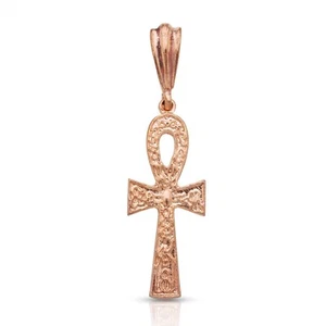 Real Pure Copper Ankh Charm Pendant, Made in the USA - Picture 1 of 3
