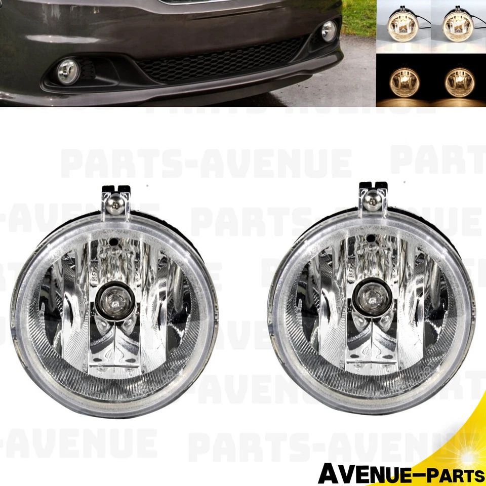 Lámpara antiniebla izquierda y derecha de 2 piezas apta para Dodge/Chrysler/Jeep CH2592142 5182025AA Foto 1 de 4